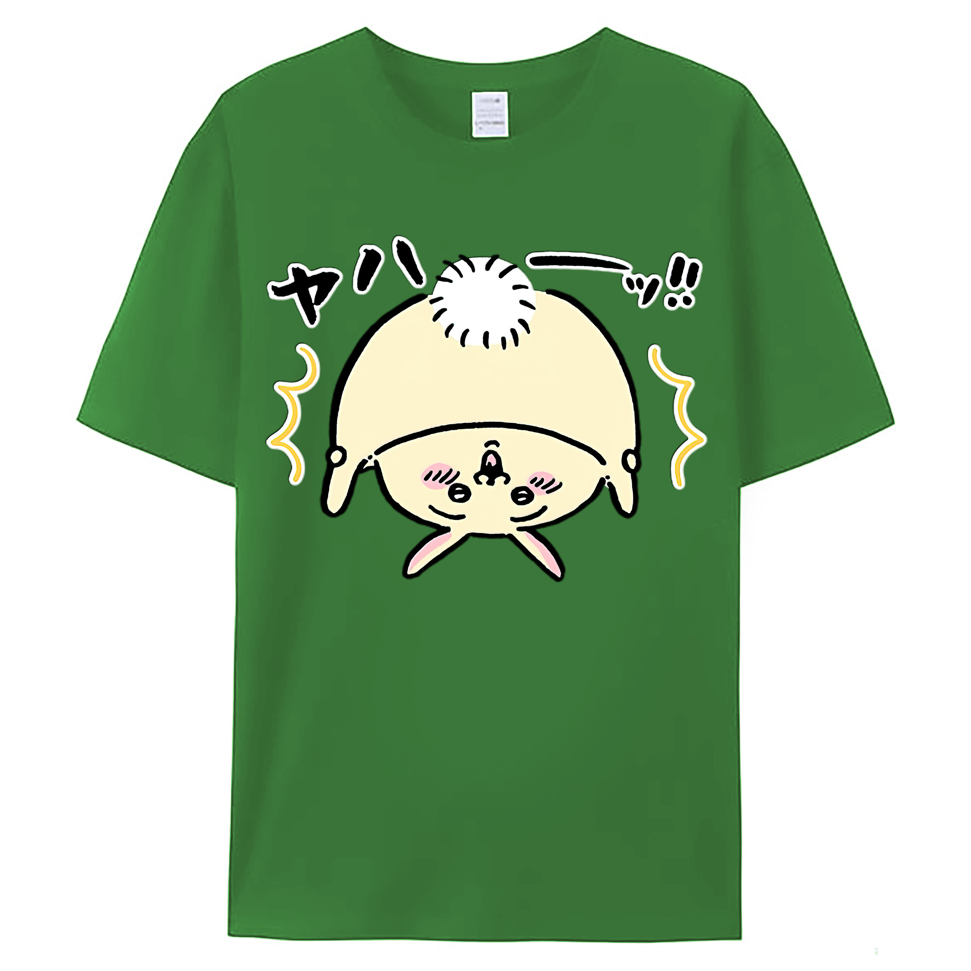 （画像用） ちいかわ うさぎ Chii-kawa usagi レディースカジュアルプリントTシャツ（綿100％）
